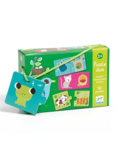 Párosító puzzle - Ki hol lakik, 20 db-os - Habitat