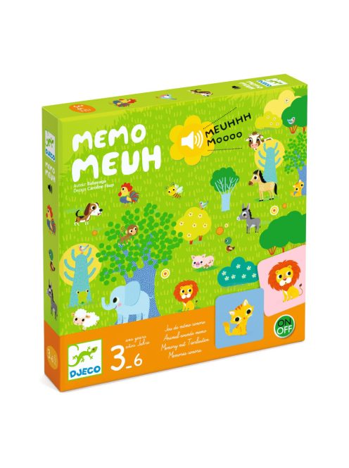 Djeco társasjáték - Hangos-képes bujócska - Memo Meuh