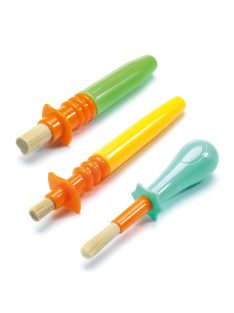   Djeco marok ecset készlet - 3 féle ügyes ecset gyerekeknek - 3 ingenious paintbrushes