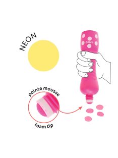   Djeco marok filc készlet 4 fluoreszkáló színben - Pontozó színezés - Large dot markers