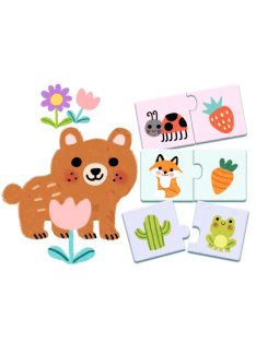  Djeco párosító puzzle - Színpárosító, 24 db-os - Colours