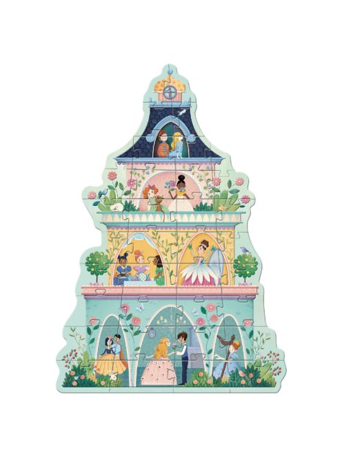 Djeco óriás puzzle - A hercegnők kastélytornya, 36 db-os - The princess tower