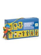 Djeco sorozatkirakó puzzle - Öltözködés, 10 db-os - I am dressing up