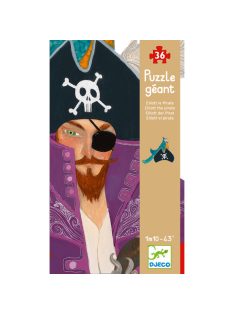   Djeco óriás puzzle - Kalóz Éliás, 36 db-os - Elliott the pirate