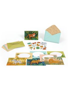   Djeco: lovely Paper Meghívó készlet - Dzsungel parti - Jungle animals