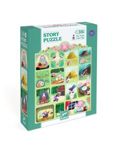   Djeco Mese puzzle - A három kismalac, 35 db-os - The Three Little Pigs