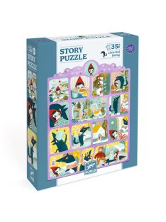   Djeco Mese puzzle - Piroska és a farkas, 35 db-os - Little Red Riding Hood