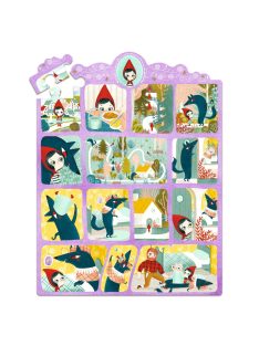   Djeco Mese puzzle - Piroska és a farkas, 35 db-os - Little Red Riding Hood