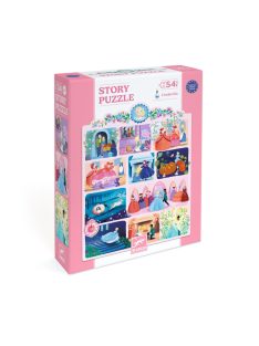 Djeco Mese puzzle - Hamupipőke, 54 db-os - Cinderella
