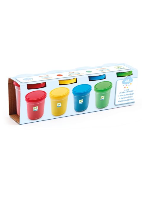 Djeco: 4 szín pillegyurma - 4 tubs of play dough
