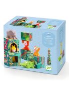 Djeco: toronyépítő - Maxi, szavannai állatok - Maxi Topanijungle
