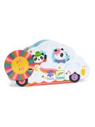 Djeco Formadobozos puzzle - Felhőjáró, 16 db-os - Cloud car
