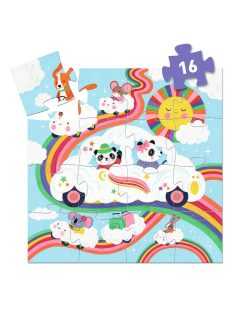   Djeco Formadobozos puzzle - Felhőjáró, 16 db-os - Cloud car