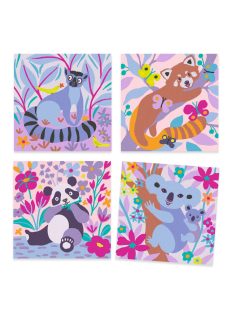   Djeco: Design by Homokkép készítés - Bársonyos mancsok - Velvety paws