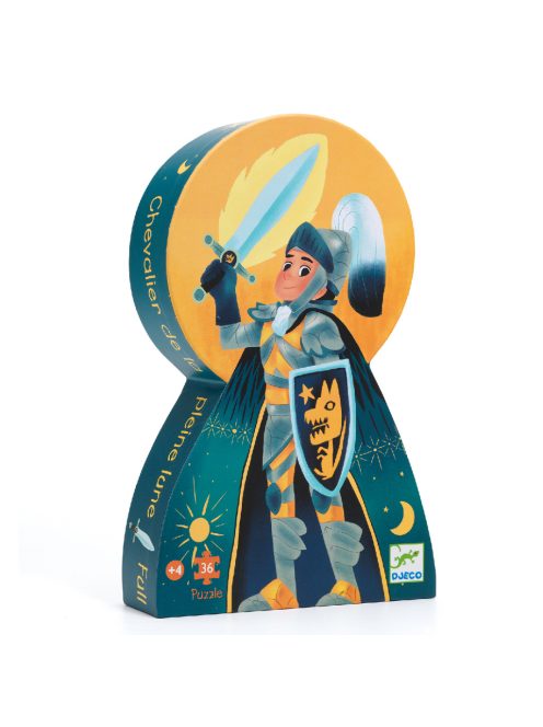 Djeco Formadobozos puzzle - Telihold lovagja, 36 db-os - Full moon knight