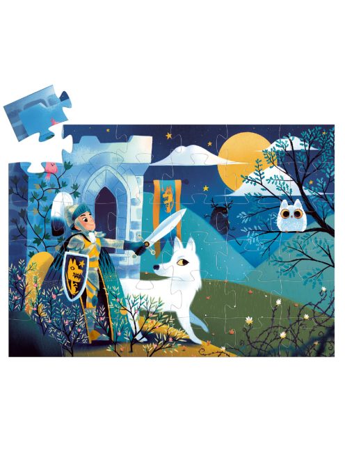 Djeco Formadobozos puzzle - Telihold lovagja, 36 db-os - Full moon knight