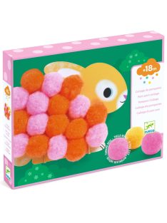   Djeco: Design by Pompom-kép készítés - Állatok és pomponok - Animals and Pom-pom Circles