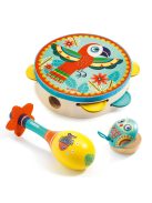 Játékhangszer készlet - Tambourine, maracas, castanet