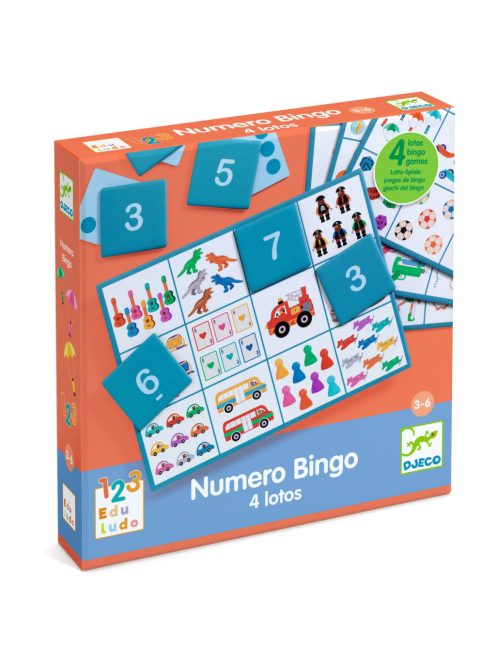 Djeco Fejlesztő játék - Számos bingó - Numero Bingo