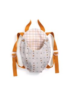   Djeco: Pomea Babahordozó - Kékes-szürkés - Baby Carrier Blue Gray