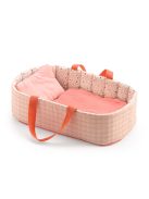 Djeco: Pomea Mózeskosár - Halvány rózsaszín - Bassinet Pink Lines