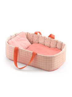   Djeco: Pomea Mózeskosár - Halvány rózsaszín - Bassinet Pink Lines