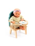 Djeco: Pomea Babaetetés - Etetőszék játékbabáknak - Baby chair
