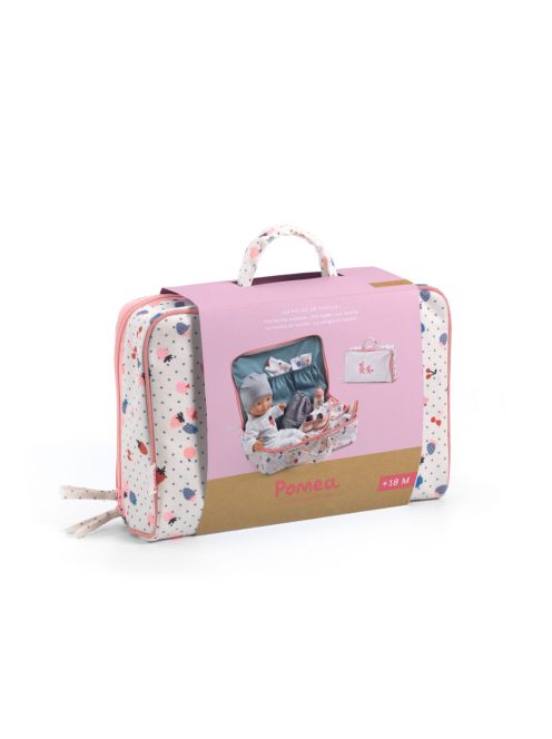 Djeco: Pomea Játékbaba kiegészítőkkel - Vani bőröndje - Vanille's suitcase