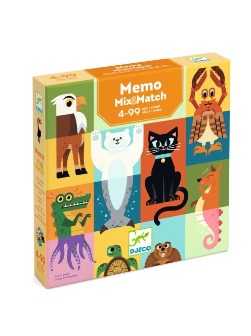 Djeco Társasjáték - Párkereső párbaj - Memo Mix and match