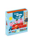 Djeco Koca kocka – Toc Toc Bricks házépítő társasjáték