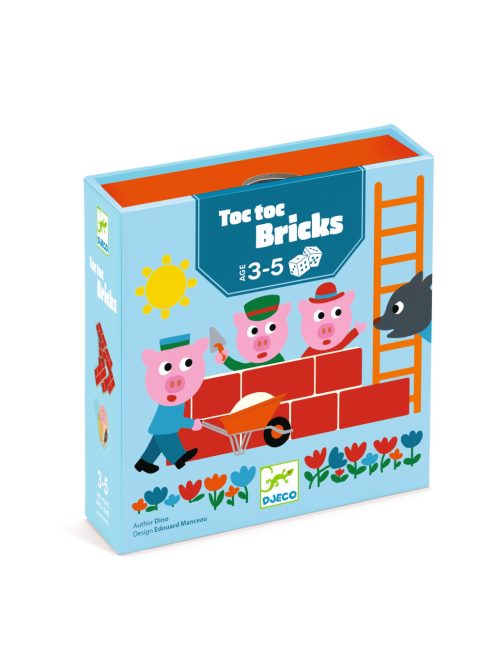 Djeco Koca kocka – Toc Toc Bricks házépítő társasjáték
