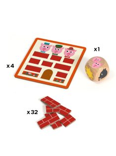   Djeco Koca kocka – Toc Toc Bricks házépítő társasjáték
