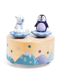 Mozgó figurás zenedoboz - Jégpark - Ice park melody
