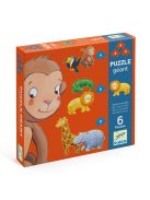 Óriás puzzle - Marmoset és barátai, 4-6-9 db-os - Marmoset and friends