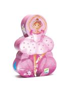 Formadobozos puzzle - Balerina virággal, 36 db-os - The ballerina with the flower