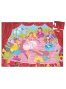 Formadobozos puzzle - Balerina virággal, 36 db-os - The ballerina with the flower