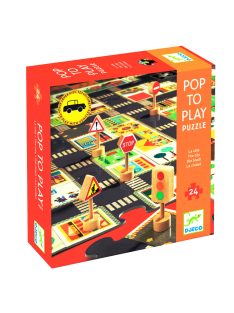 Óriás puzzle - A város, 24 db-os - The city