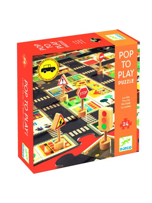 Óriás puzzle - A város, 24 db-os - The city