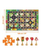 Óriás puzzle - A város, 24 db-os - The city