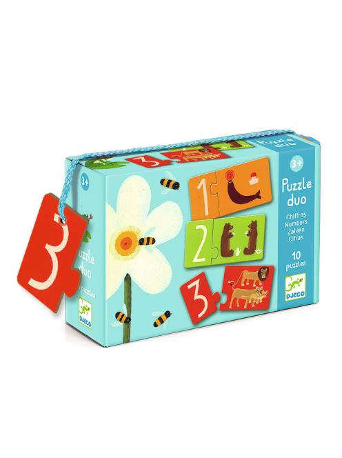 Párosító puzzle - Számok, 20 db-os - Numbers