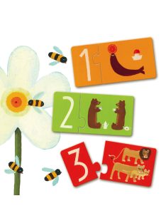 Párosító puzzle - Számok, 20 db-os - Numbers