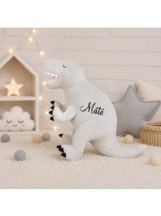 Névre szóló dinoszaurusz plüss - szürke