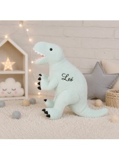 Névre szóló dinoszaurusz plüss - menta