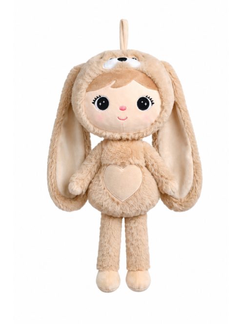 Névre szóló plüss nyuszi - 50 cm - bézs