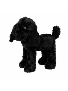 Névre szóló plüss kutya - 35 cm - fekete