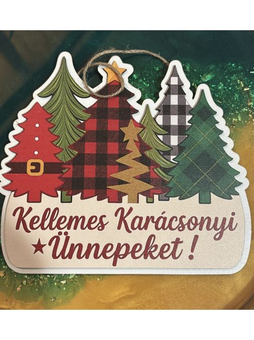 Karácsonyi fa tábla 